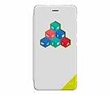 Wiko WKPRFIWH3702 WiCube Custodia con Finestra Interattiva Lenny 3, Bianco