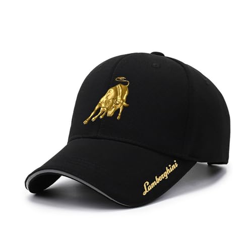 MGTERN Gorra Beisbol de Hombre Mujer L-äm.bör. ghi, Pico Completo, ala de Anchura Media, Unisex Transpirable Athletic Casual Cap, Sombra(Black1)