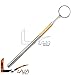 LAJA Imports Dental Mirror #5 with Stainless Steel Gold Handle