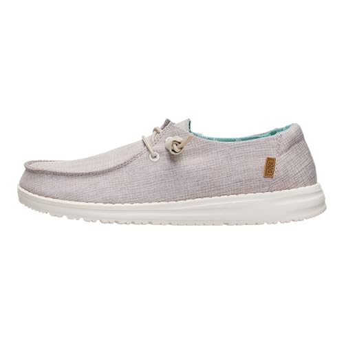 Image of HEYDUDE Women's Wendy Chambray | Women's Shoes | Women's Lace Up Loafers | Comfortable & Light-Weight
