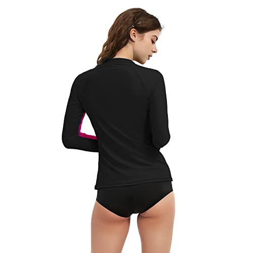 LilyCat Rash Guard for Women, UPF 50+ Long Sleeve Zip Front UV Sun Protection Jacket Swim Shirt for Women Swimwear4