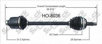Surtrack Left New CV Complete Assembly (HO8036)