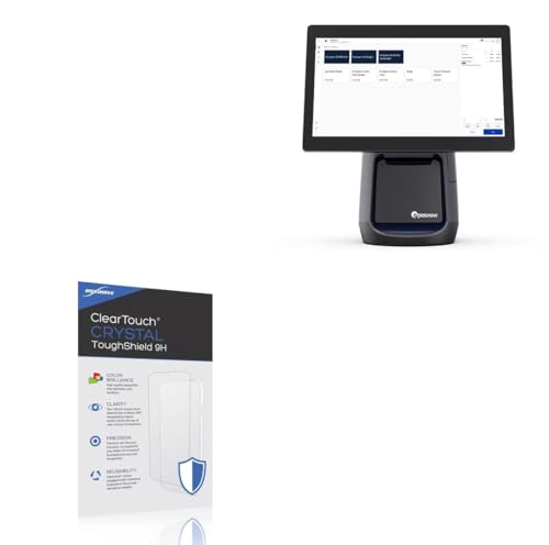 BoxWave Screen Protector Compatible with ePOSnow Countertop - ClearTouch Crystal ToughShield 9H (2-Pack), Clear 9H Tough Flexible Film Screen Protector