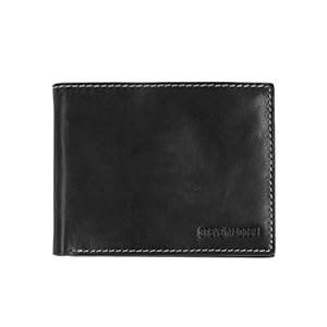 Steve Madden Mens Two-Tone Passcase Black 1 One Size