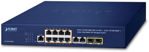 GS-4210-8P2C 8-Port 10/100/1000T 802.3at PoE + 2-Port 10/100/1000T+ 2-Port 100/1000X SFP Managed Switch