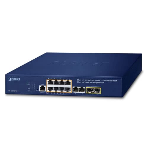 Image of GS-4210-8P2C 8-Port 10 /100 /1000T 802.3at PoE + 2-Port 10 /100 /1000T+ 2-Port 100 /1000X SFP Managed Switch