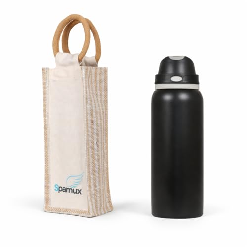 Image of FreeSip Flip-Top Water Bottle for Kids & Adults, Leakproof One-Hand Open Lid, BPA-Free, Easy Carry for School, Office, Sports & Travel (Black 33 OZ, 1000 ml)