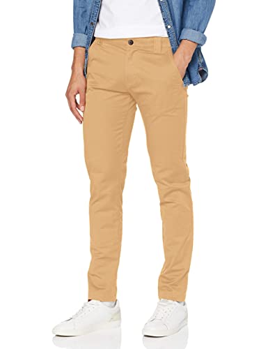 Tommy Jeans Chino Uomo TJM Scanton Chino Pant Slim Fit, Verde (Classic Khaki), 29W / 34L