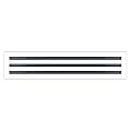 BUILDMART - 26x6 White Modern AC Vent Cover - Decorative Air Vent - Standard Linear Slot Diffuser - Register Grille for Ceiling, Walls & Floors - Texas Buildmart