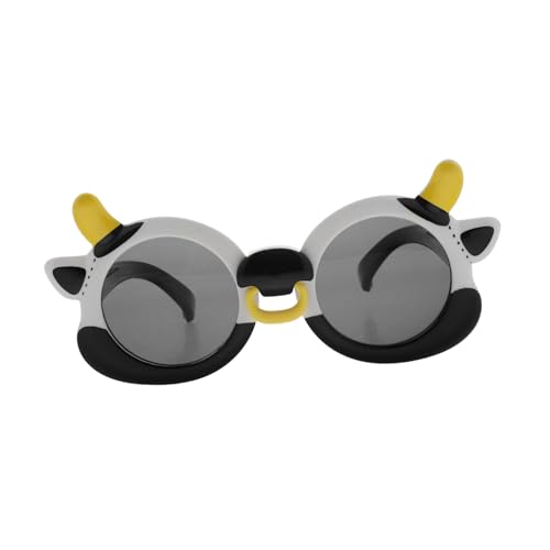 KESYOO Cartoon Cow Sunglasses Fashionable Polarized Protection for Boys and Soft Silicone Frame for Summer Activities and Dress Up Cute Sunglasses