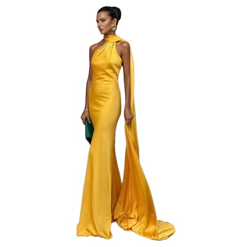 Robe dos nu en satin asymétrique pour sublimer votre silhouette