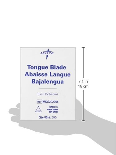 Image of Medline Non-Sterile Tongue Depressors, 500 Count