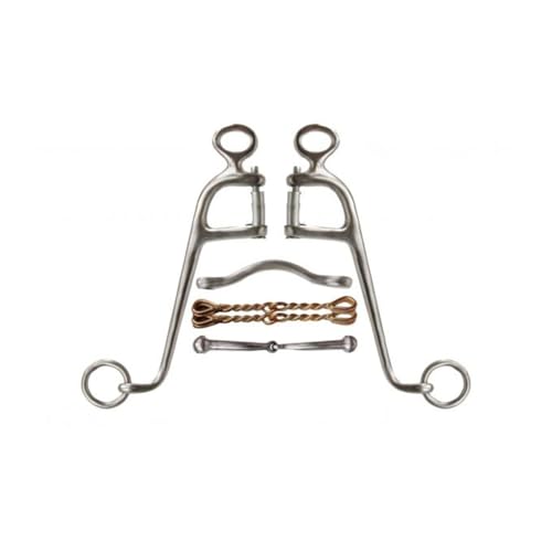 Showman Stainless Steel Walking Horse Bit w/ 8" Cheeks