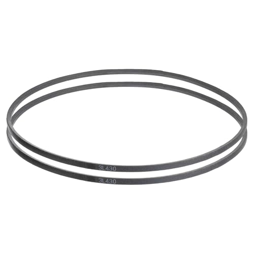 uxcell 2 Pcs 3L430 Classic Wrapped Rubber V-Belt, 43"(1092mm) Outside Circumference, 3L Profile V Belt 3/8" Width 7/32" Height