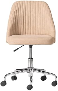 The Workplace Depot Home and Office Chair, Beige Fabric, Modern Swivel Chair