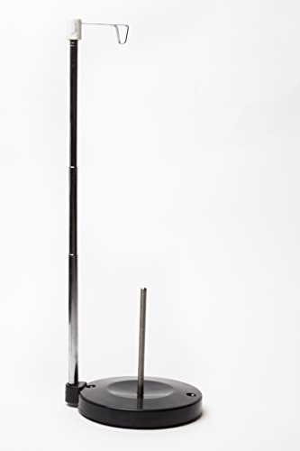 Embroidex Single Thread Spool Holder - Stand alone Embroidery, Sewing or Quilting Thread Holder or Stand - Ensures Smoother Feed = Heavy Plastic Base