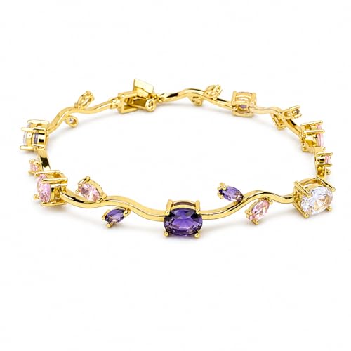 Image of Aurie Tulip Bracelet for Women & Girls | Anti Tarnish Stainless Steel Floral Bracelet |Party and Daily Wear Jewellery