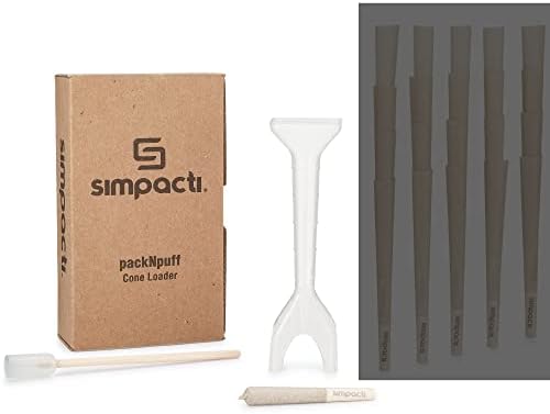 packNpuff Cone Loader – Works with Large (King) & Standard (1 1/4) Size Pre Rolled Cones - Pre Roll Machine - Easier Than Joint Roller Cigarette Rolling Machine Weed Roller