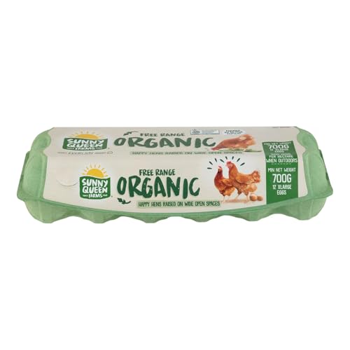 Sunny Queen Organic Extra Large Eggs 12PCS - Chilled