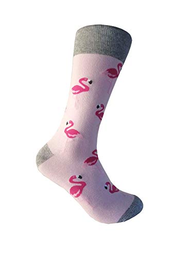 Triple M Plus Men's Cotton Pink Dress socks,One size fits most men; Sock Size 10-13.