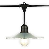 fantado Patio Metal Light Bulb Shade for Outdoor Commercial String Lights, E26, Silver by PaperLanternStore