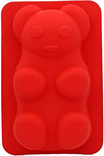 Cooking Details Giant Silicone Gummy Bear Mold for Gummies, Chocolate, Candy, Baking, Pudding, Desserts and Cake. (Single)