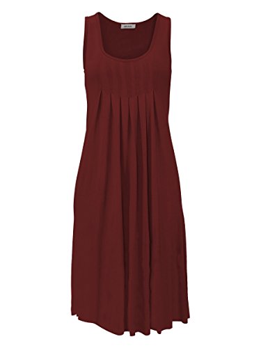 Image of AELSON Womens Summer Casual Sleeveless Mini Printed Vest Dresses