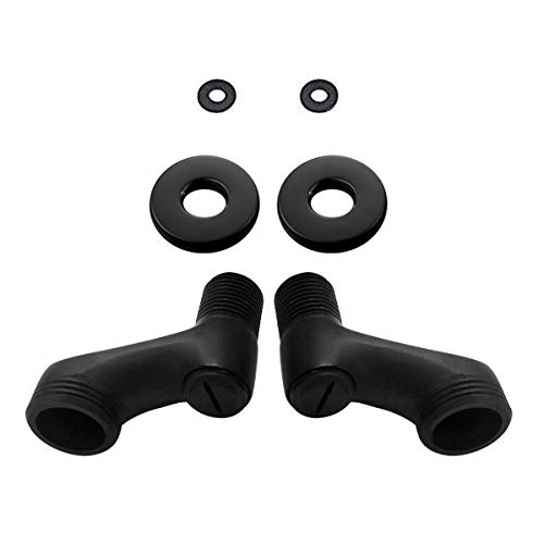 Matte Black Wall Mount 3-3/8 Inch Adapter Claw Foot Bathtub Faucet Adjustable Swing