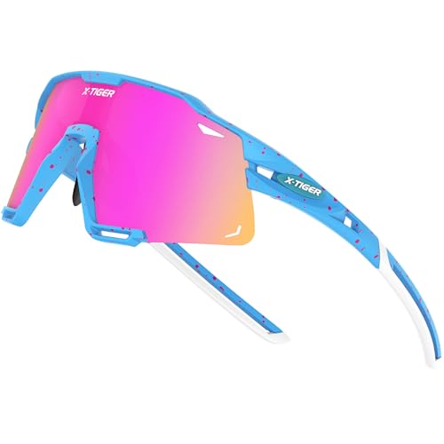 Image of X-TIGER Polarized Kids Sunglasses Youth Baseball Sunglasses UV400 Boys Girls Sports Sun Glasses for Softball Cycling Scooter