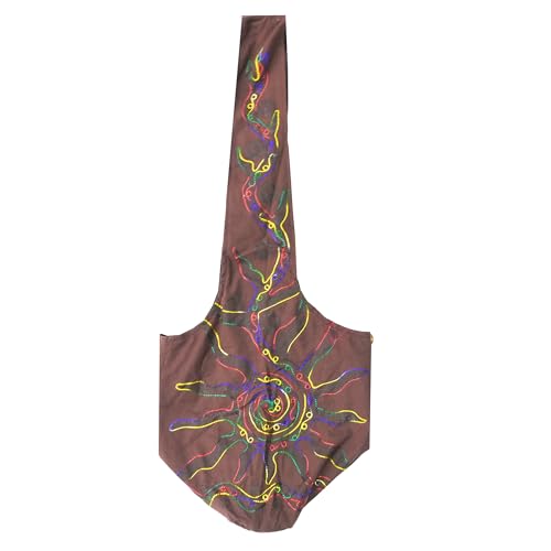 Image of Mandala Crafts Hippie Bag, Large Boho Hobo Purse for Women, Crossbody Shoulder Sling Bags for Indie Style Bohemian Accessory