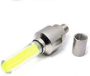 EggDeal 2 PCS Yellow LED Flash Tyre Wheel Valve Cap Light for Car Bike bicycle Motorbicycle Wheel Light Tire Light