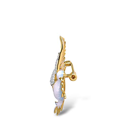 Image of Santuzza 925 Sterling Silver Enamel Brooch Pin for Women