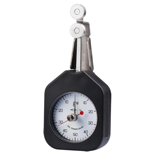 Yarn Tension Meter, Textile Tensiometer, Pointer Dial Tension Gauge, Double Pulley Design, Measurement Range 25-250gw, Minimum S