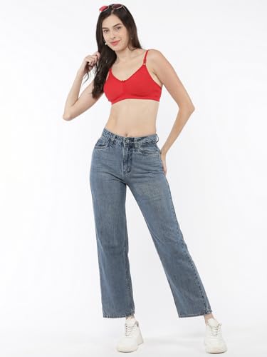 Image of Softline Women's Cotton Rich Wire-Free Non-Padded Molded Bra Combo | Full Coverage & Breathable Comfort | Lightweight, Skin-Friendly Everyday Wear (Pack of 2)