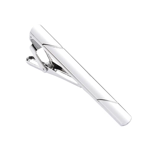 Image of Erioctry Mens Stainless Steel Tie Clips Minimalist Necktie Tie Bar Clasp Clip Clamp Pins Best Gift For Men Business Party Wedding Best Gift and Daily Life