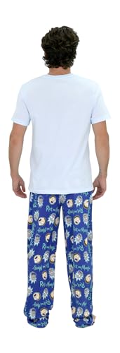 RICK AND MORTY Pajamas Set, 2 Piece Pjs for Men, Rick Morty Shirt and Pant Pj Gift Box Set for Adults3