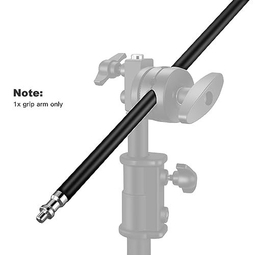 Image of Soonpho 50 inch Extension Grip Boom Arm for Heavy Duty C Stand,Solid Grip Pole with 1 /4 & 3 /8 Thread for Softbox,Reflector,Umbrella,Flags, Diffusion and Other Studio Photography Equipments(Black)