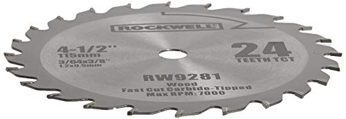 Rockwell RW9281 4 1/2-Inch 24T Carbide Tipped Compact Circular Saw Blade - image 2