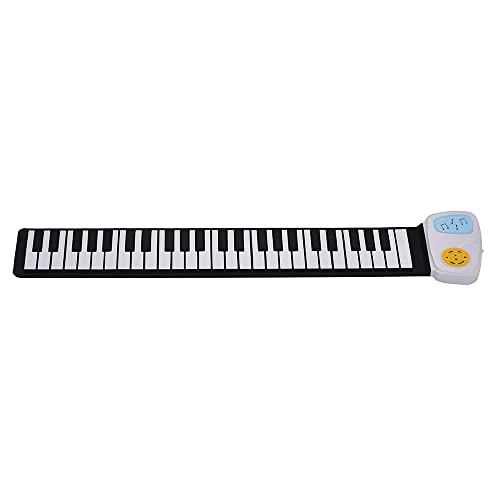 SHUIYUE Portable 49-Key Silicon Clavier électronique Roll-Up Piano Haut-Parleur intégré avec Bande dessinée Autocollant… - Les Beatles, Paul McCartney, John Lennon, RIngo Starr, George Harrison SHUIYUE Portable 49-Key Silicon Clavier électronique Roll-Up Piano Haut-Parleur intégré avec Bande dessinée Autocollant… – Image 5