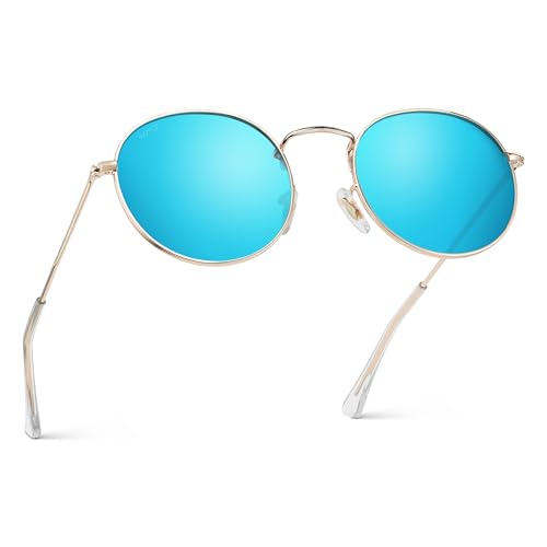 Image of WearMe Pro - Reflective Lens Round Trendy Sunglasses