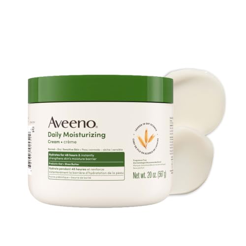 Aveeno Daily Moisturizing Cream for Normal, Dry, Sensitive Skin, ...