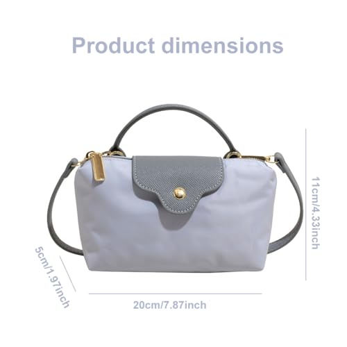 Bolso bandolera para mujer color azul claro miniatura 3