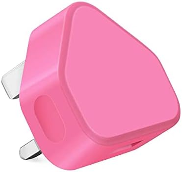 Themax 1mAh USB UK Plug Universal Charger Adapter By CE Approved Compatible iPhone iPad Samsung Galaxy HTC LG Sony Motorolla BlackBerry Lenova OnePlus Tablets Nokia Kindle Etc (Bright Pink)