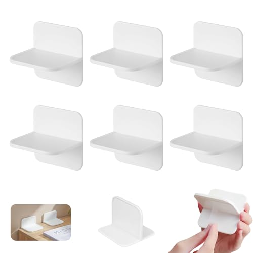 LUHOCIY 6 piezas Soporte Estanteria, Soporte Balda, Soportes para Estantes, Diseñado para Fijar y Organizar Zapateros y Todo Tipo de Muebles, Adecuado para el Hogar, la Oficina y Otros Espacios