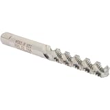 Hertel M5x0.80 Metric Tap, 3 Flute, 52° Helix, Bottoming Chamfer, High Speed Steel, Spiral Flute, Bright Finish, 2-1/2