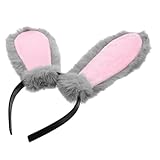 NUOBESTY バニー耳コスプレヘッドバンド イースター用ヘアアクセサリー 快適な着用感で パーティーやコスプレに なウサギの耳 女性 女の子向け