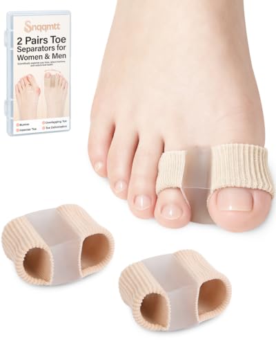4PC Bunion Toe Corrector for Women Men, Toe Separators Spacers with 2 Loops