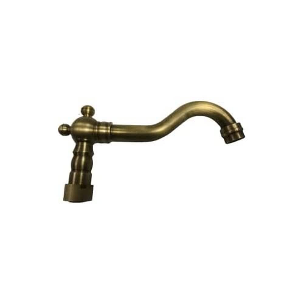 Canna Di Ricambio Per Rubinetto In Stile Vintage Epoca – Ottone Lavorato Con Finitura Bronzata, Design Elegante E Retro, Universale - 4