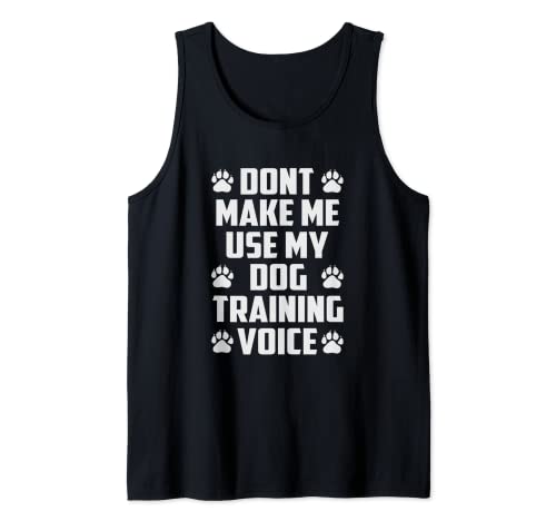 Dog Training Outfit For Dog Trainer Tank Top, Black, S