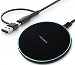 STECHNO Fast Wireless Charger Pad,Wireless Charging Station Compatible with iPhone 16 15 14 13 12 11 XS XR X 8, Compatible with Samsung Galaxy S25 S24 S23 S22 S21 S20 S10 S9 S8 S7, for all Qi Phones